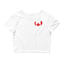 Women’s Flag Heart Crop Top Canada