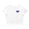 Women’s Flag Heart Crop Top Russia