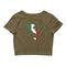 Women’s Flag Map Crop Top Italy