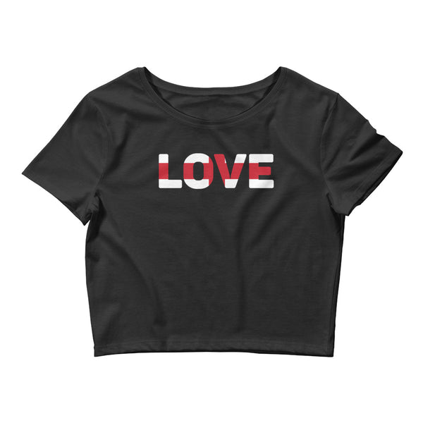 Women’s Love Crop Top England