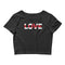 Women’s Love Crop Top England