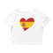 Women’s Big Heart Crop Top Spain