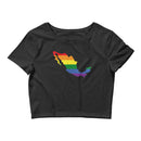 Women’s Flag Pride Map Crop Top Mexico