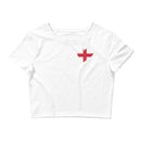 Women’s Flag Heart Crop Top England