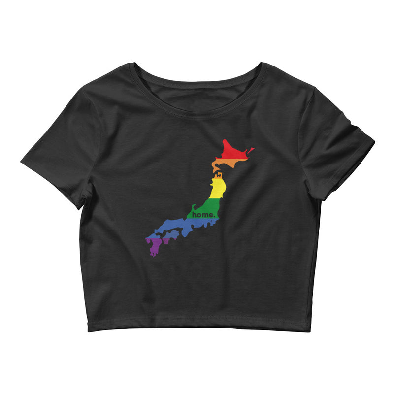 Women’s Flag Map Home Pride Crop Top Japan