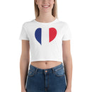 Women’s Big Heart Crop Top France