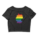 Women’s Flag Map Pride Crop Top Germany