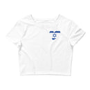 Women’s Flag Heart Crop Top Israel