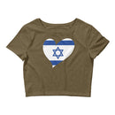 Women’s Big Heart Crop Top Israel