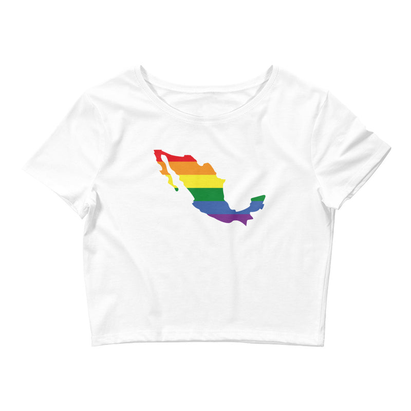 Women’s Flag Pride Map Crop Top Mexico