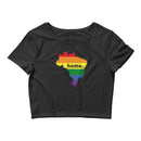 Women’s Flag Map Home Pride Crop Top Brazil