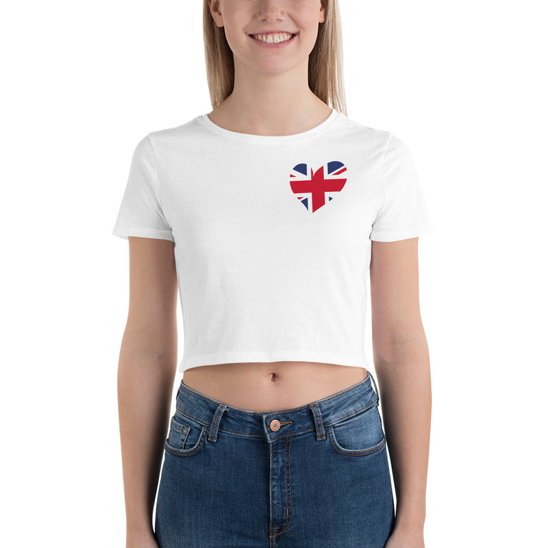 Women’s Flag Heart Crop Top United Kingdom