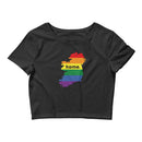 Women’s Flag Map Home Pride Crop Top Ireland