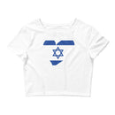 Women’s Big Heart Crop Top Israel