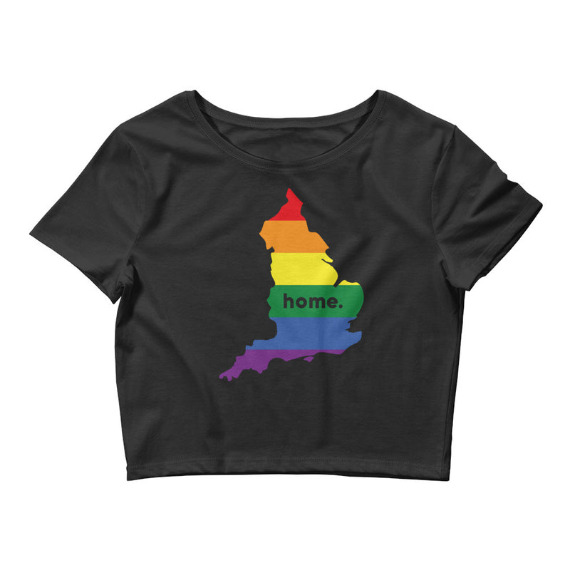 Women’s Flag Map Home Pride Crop Top England