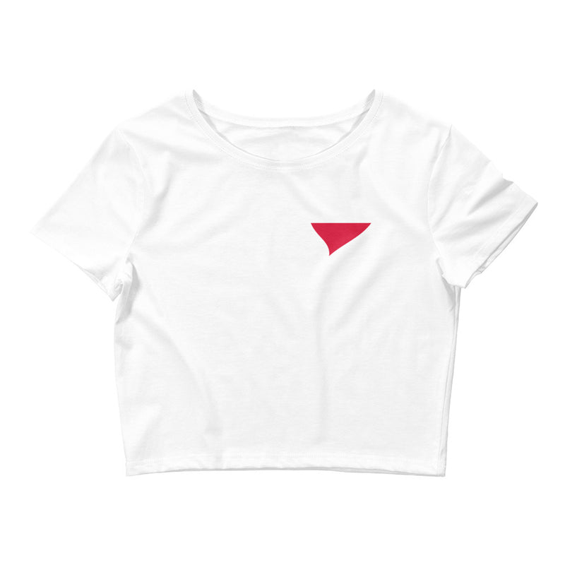 Women’s Flag Heart Crop Top Poland