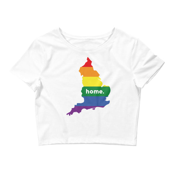 Women’s Flag Map Home Pride Crop Top England