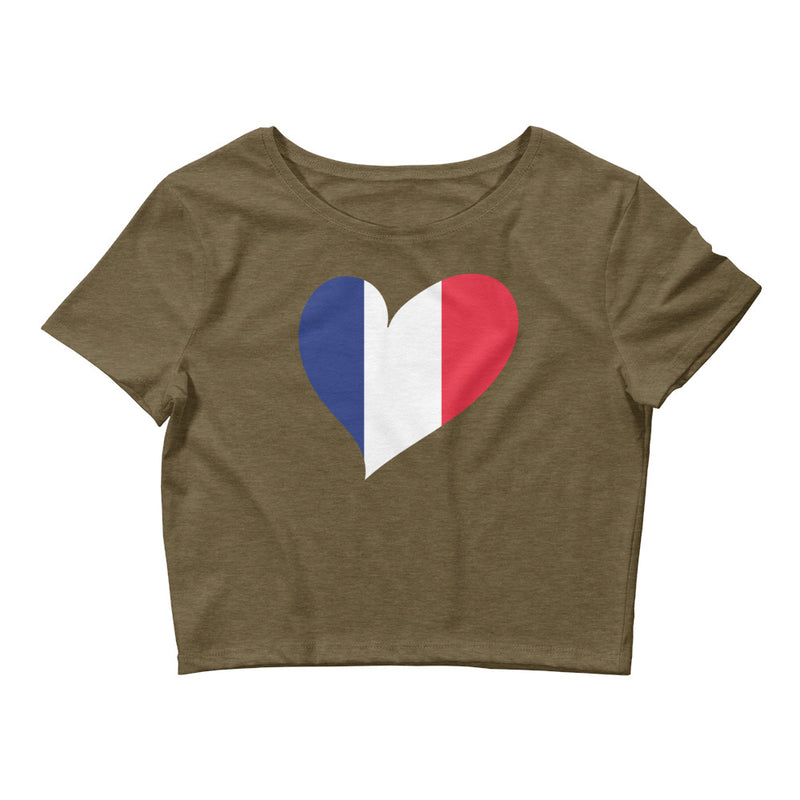 Women’s Big Heart Crop Top France