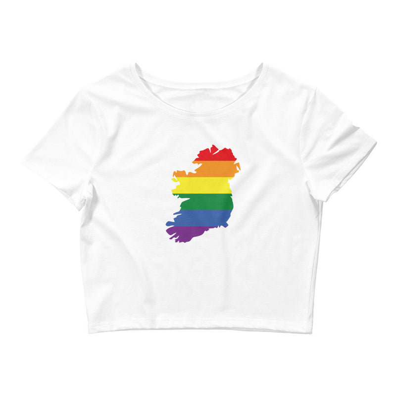 Women’s Flag Map Pride Crop Top Ireland