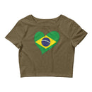 Women’s Big Heart Crop Top Brazil