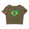 Women’s Big Heart Crop Top Brazil