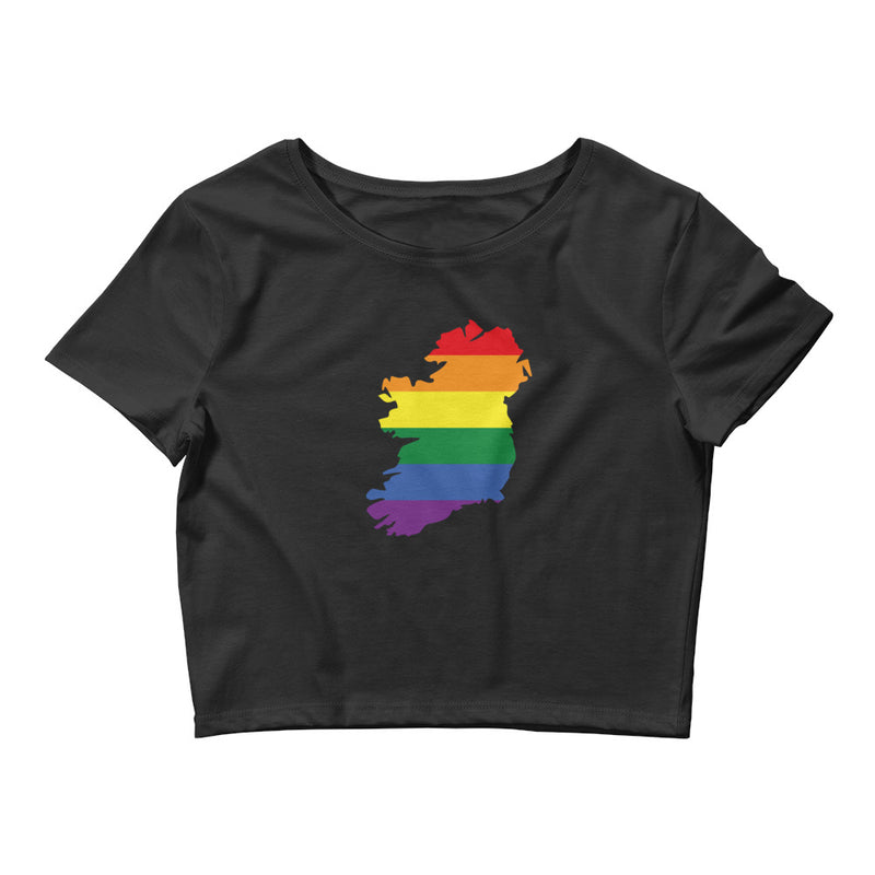 Women’s Flag Map Pride Crop Top Ireland