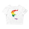 Women’s Flag Map Pride Crop Top Greece