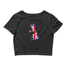 Women’s Flag Map Crop Top United Kingdom