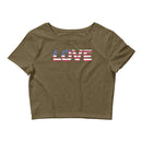 Women’s Love Crop Top USA