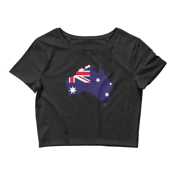 Women’s Flag Map Crop Top Australia