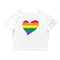 Women’s Big Heart Crop Top Pride