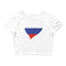 Women’s Big Heart Crop Top Russia