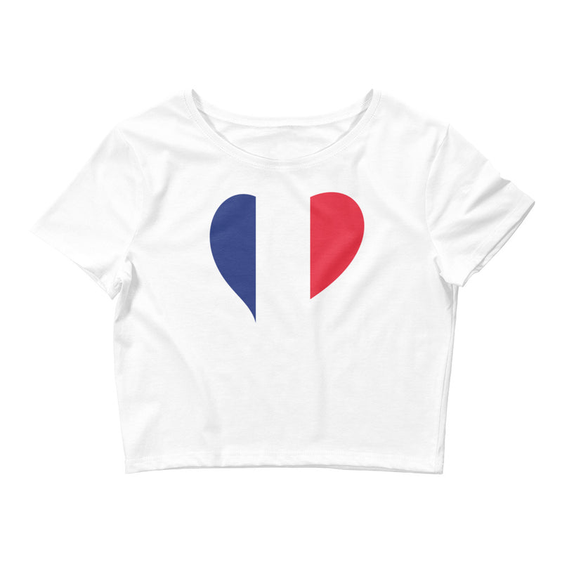 Women’s Big Heart Crop Top France