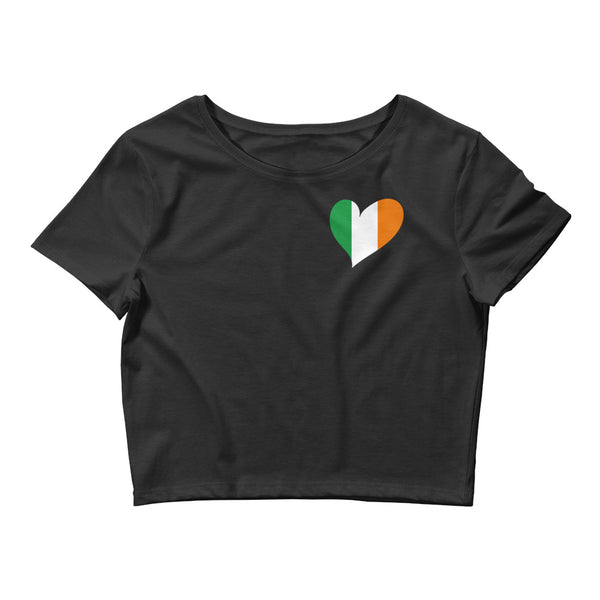 Women’s Flag Heart Crop Top Ireland