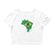 Women’s Flag Map Crop Top Brazil