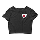 Women’s Flag Heart Crop Top Japan