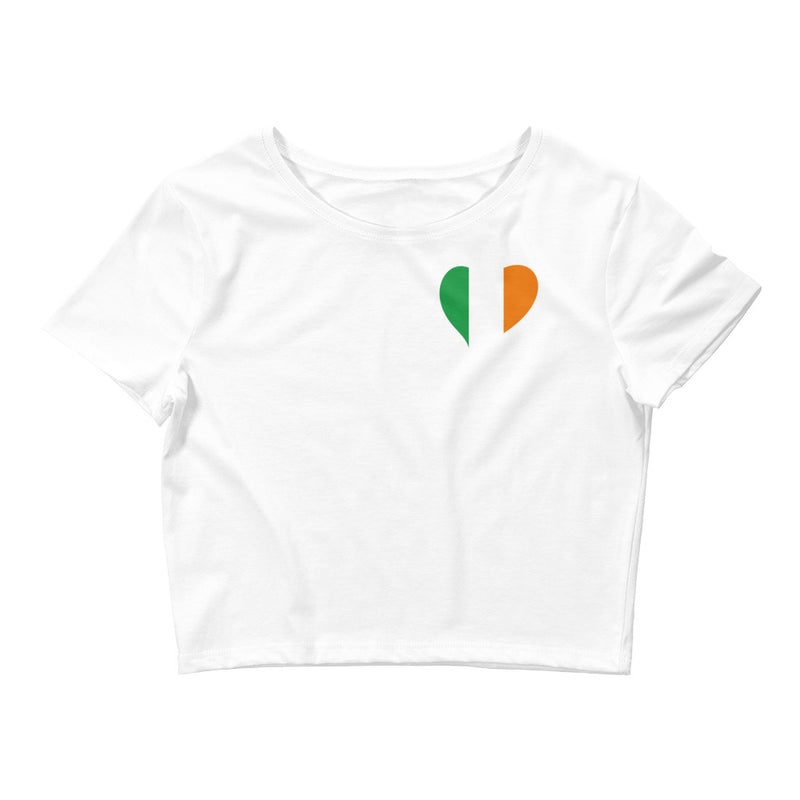 Women’s Flag Heart Crop Top Ireland