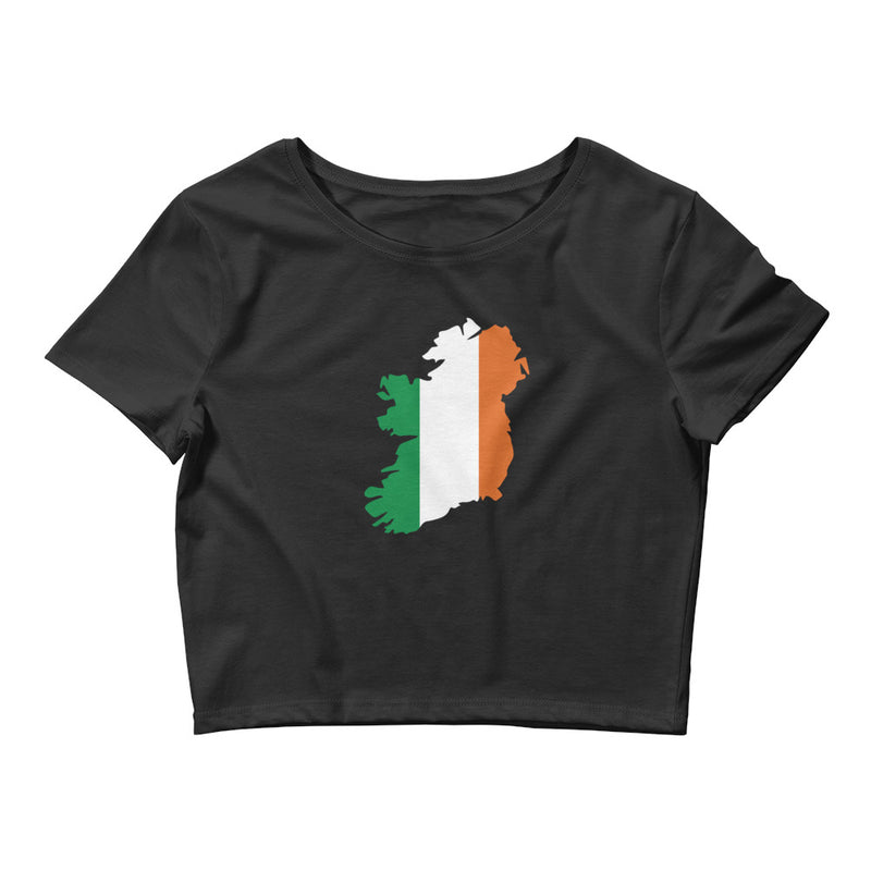 Women’s Flag Map Crop Top Ireland