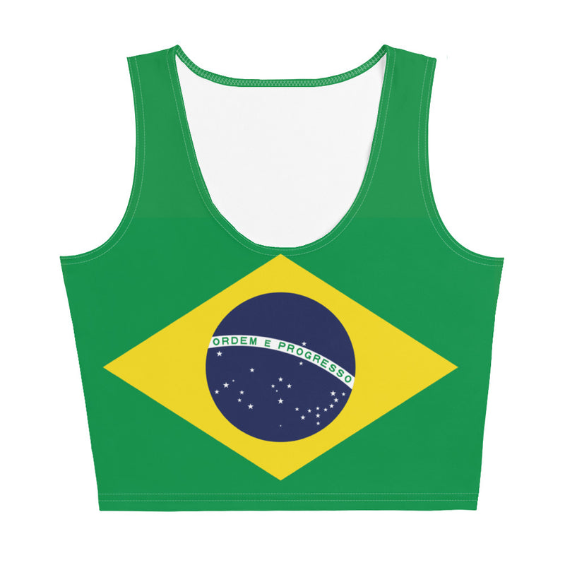 Women's All-Over Crop Top Brazil