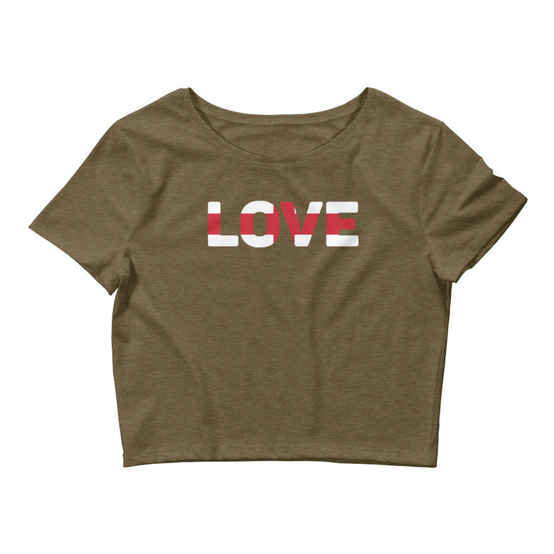 Women’s Love Crop Top England