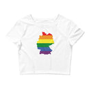 Women’s Flag Map Pride Crop Top Germany