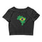 Women’s Flag Map Crop Top Brazil