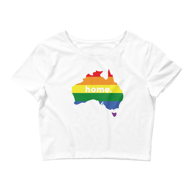 Women’s Flag Map Home Pride Crop Top Australia