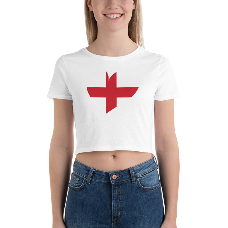 Women’s Big Heart Crop Top England