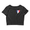 Women’s Flag Heart Crop Top France