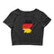 Women’s Flag Map Crop Top Germany