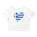 Women’s Big Heart Crop Top Greece