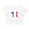 Women’s Flag Map Crop Top France