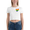 Women’s Flag Heart Crop Top Pride