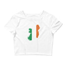 Women’s Flag Map Crop Top Ireland